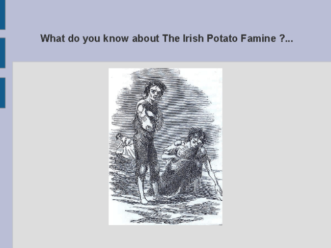 Picture of the Irish Potato Famine