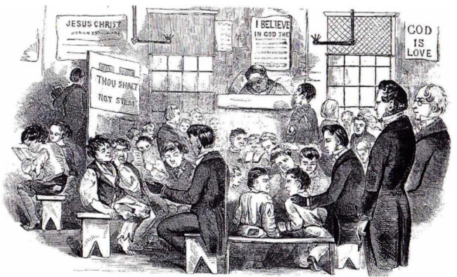 Bedfordbury RaggedSchool, near Charing Cross, cl849